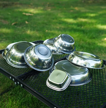 22-Piece Stainless Steel Cutlery Set - For 5 People + Carry Bag (Camping/RV)