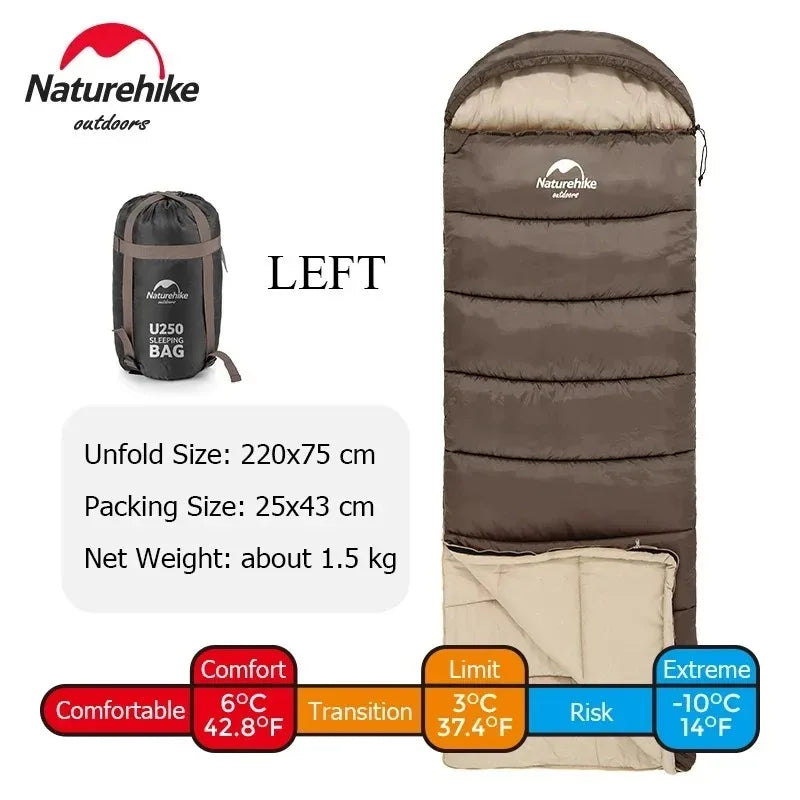 Naturehike Envelope Sleeping Bag | Cotton | Moderate Cold
