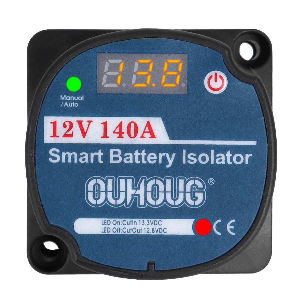 Kit de Relé de Carga Dividida 12V 140A con Detección Inteligente de Voltaje para Camper, Motorhome, 4x4 y Barco