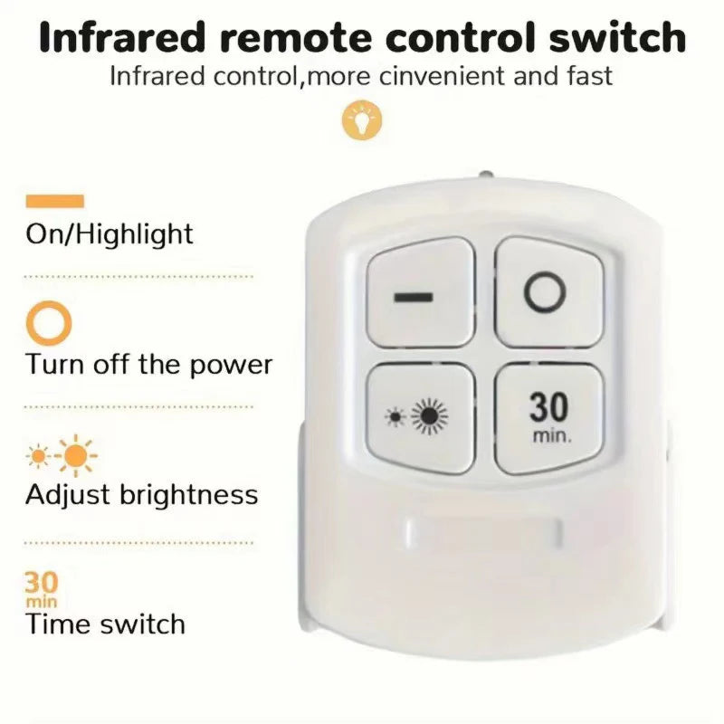 Lumière LED COB sans fil avec télécommande - Intensité variable · Minuteur · Sans câble