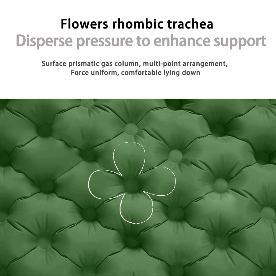 Colchón Inflable Autoinflable para Camping con Bomba Integrada | Ultraligero y Compacto