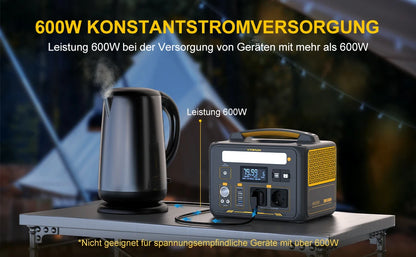 299Wh / 600W Portable Power Station