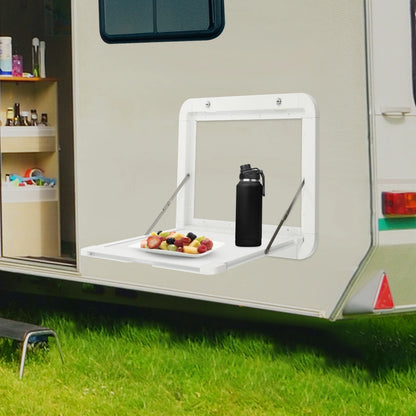 Mesa Plegable Exterior para Camper y Autocaravana | Mesa Picnic Abatible de Aluminio para RV