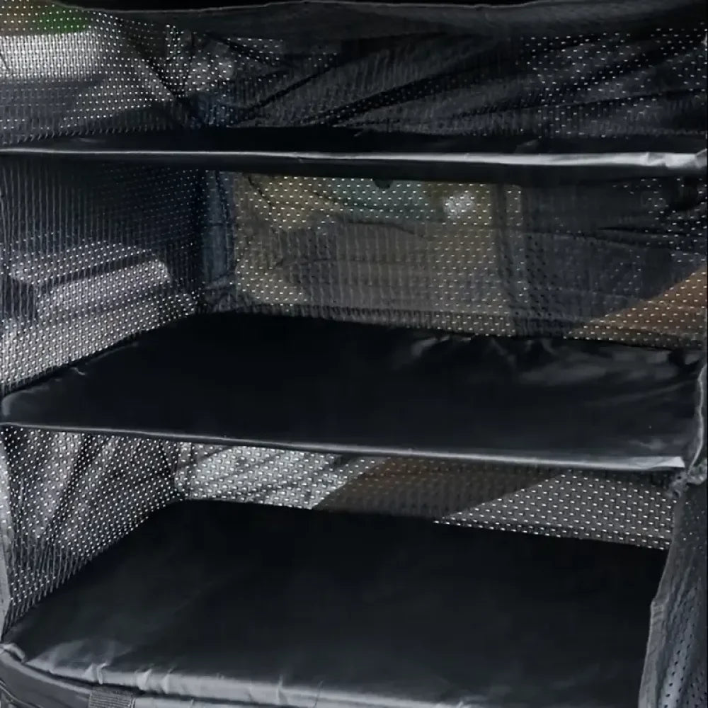 3-Layer Foldable Hanging Clothes Organizer – Ideal for Suitcases and Campers 