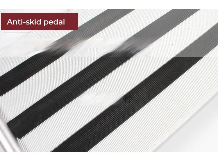 Escalón Plegable de Aluminio para Camper y Autocaravana – Simple o Doble Peldaño Antideslizante