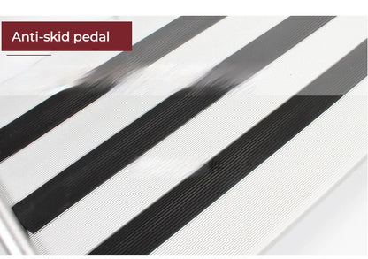 Escalón Plegable de Aluminio para Camper y Autocaravana – Simple o Doble Peldaño Antideslizante