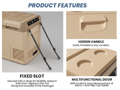 Refrigerador Portátil de 35L – 45L para Vehículo y Camping