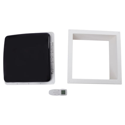 Ventilateur de plafond RV Premium - Télécommande + Capteur de pluie + Voix (36cm)