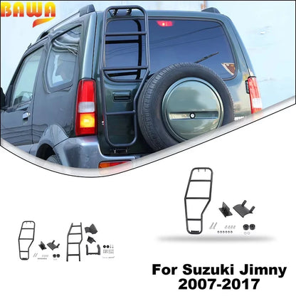 Échelle de hayon arrière pour Suzuki Jimny (2007–2017) – Alliage d'aluminium 