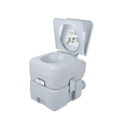 Portable Toilet for Camper and RV 10L / 20L | Portable Toilet with Manual Flush for Camping and Motorhome