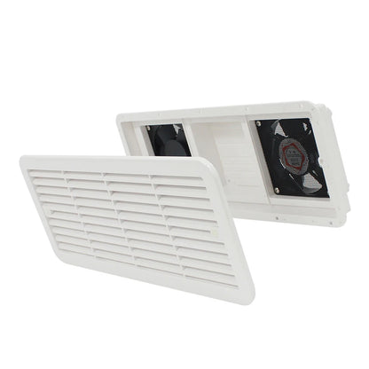 Ventilador Lateral Doble Ventana - 12V Silencioso para RV y Caravana