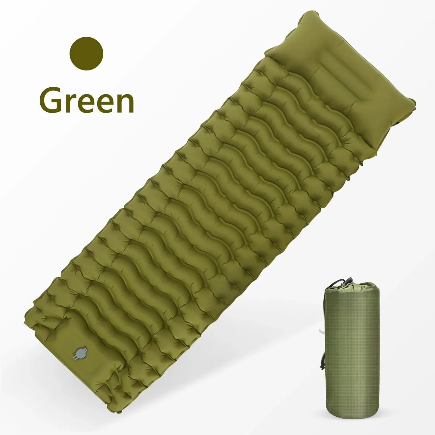 Colchón Inflable WEST TUNE con Bomba Integrada | Colchoneta de Camping Gruesa y Compacta