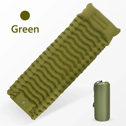 Colchón Inflable WEST TUNE con Bomba Integrada | Colchoneta de Camping Gruesa y Compacta