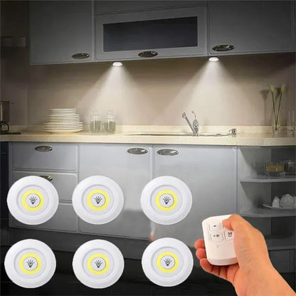 Lumière LED COB sans fil avec télécommande - Intensité variable · Minuteur · Sans câble