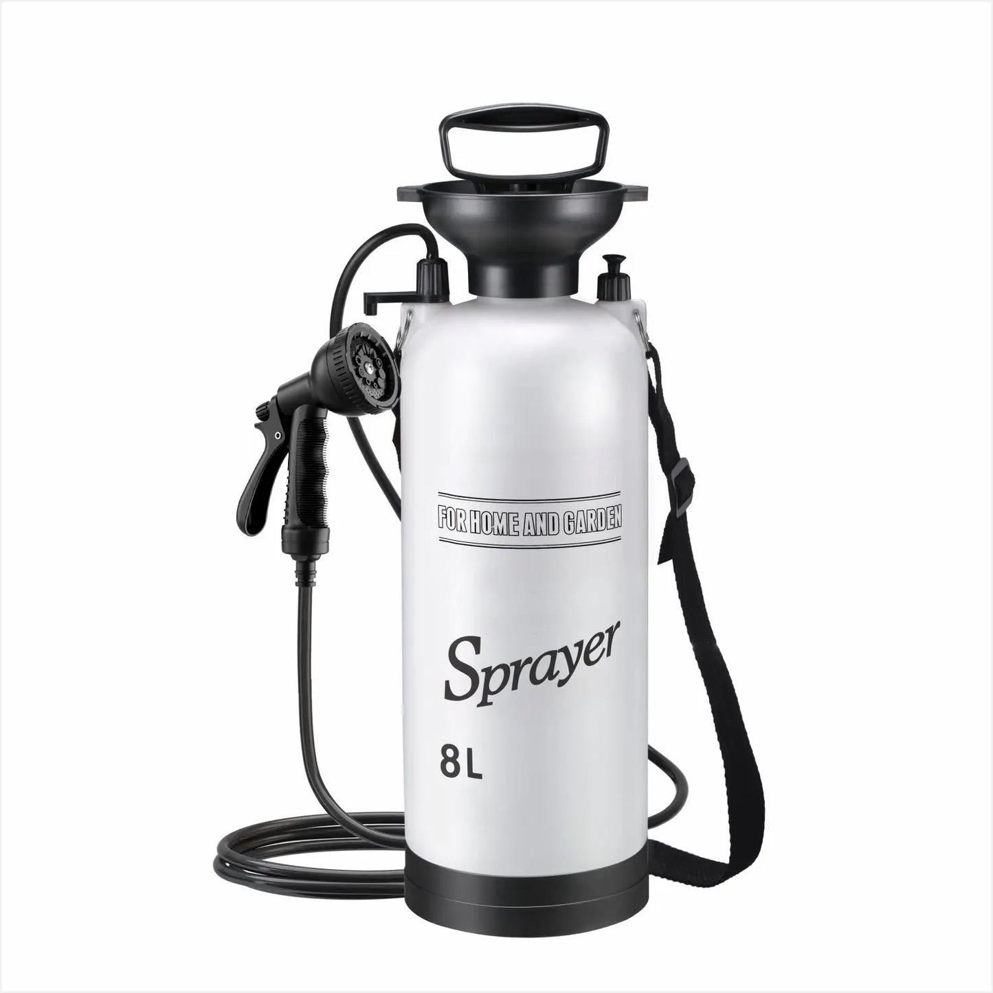Douche de camping à pression manuelle - Sans électricité + soupape de sécurité (3L/5L/8L)