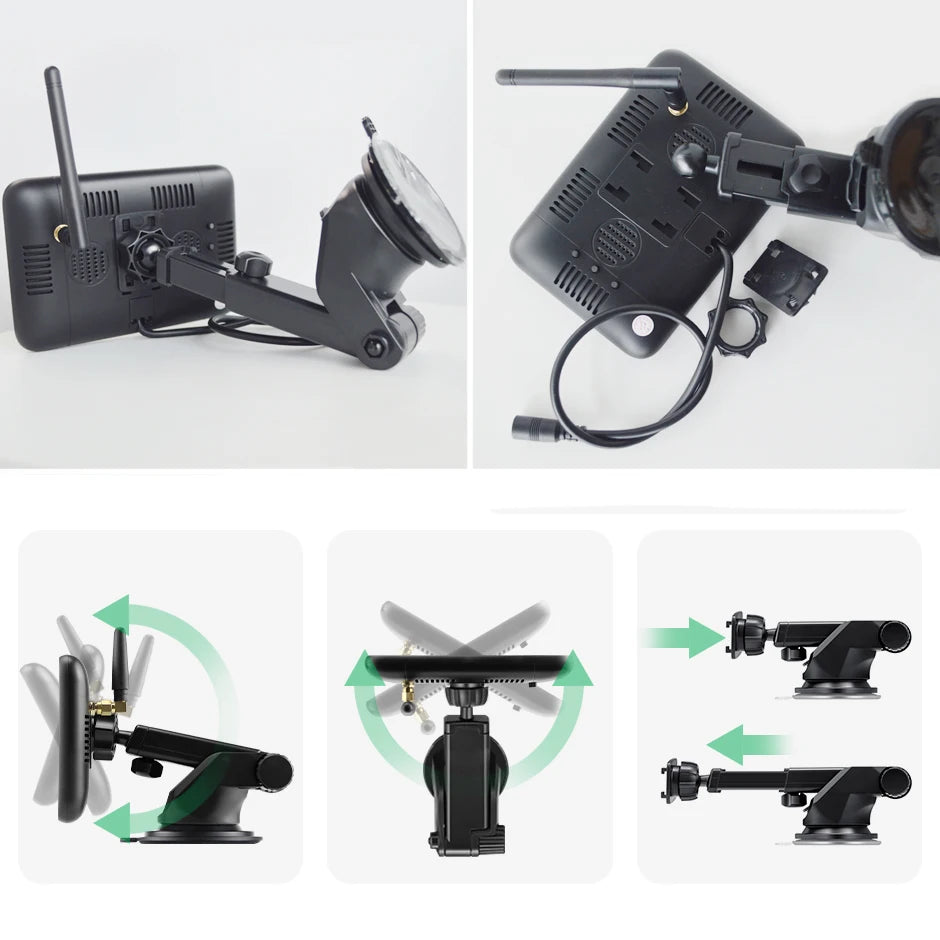 Cámara de Marcha Atrás Solar Inalámbrica con Monitor 5”