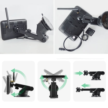 Cámara de Marcha Atrás Solar Inalámbrica con Monitor 5”