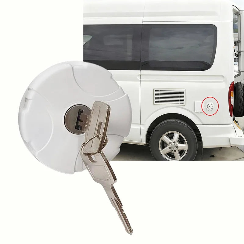 Bouchon de remplissage d'eau verrouillable Fiamma pour caravane et camping-car – Clés incluses, modèle 98658-001
