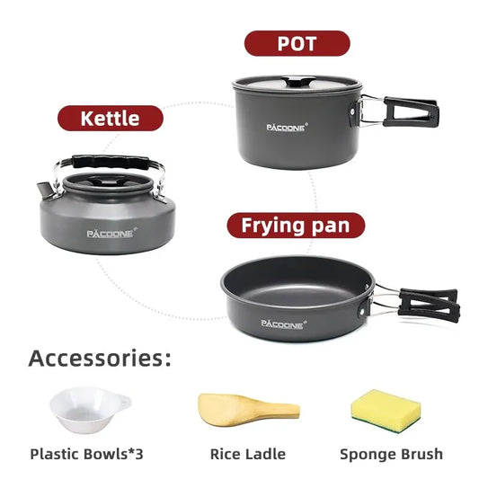 Set de Cocina Portátil para Camping