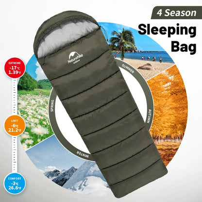 Naturehike Envelope Sleeping Bag | Cotton | Moderate Cold