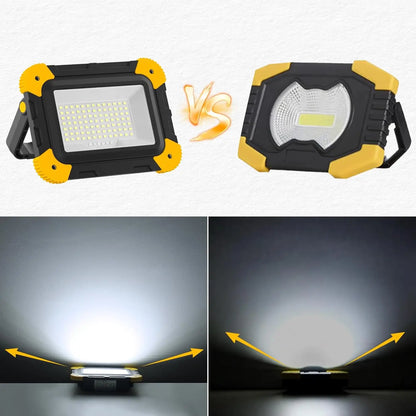 Portable LED Emergency Spotlight 1220LM with White and Red Light