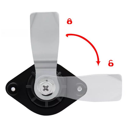 Cerradura Ovalada  Negra con Llave para Puerta de Caravana y Motorhome – Modelo 2007
