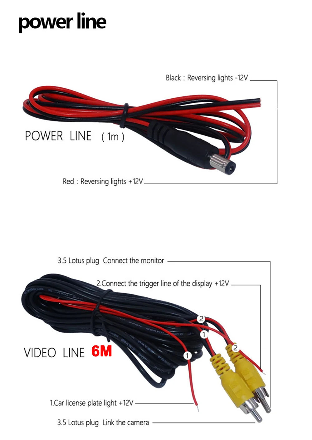 Cámara de Marcha Atrás con Cable y Visión Nocturna LED 170° – Kit con Monitor 4,3” para Coche, Camper y Furgoneta