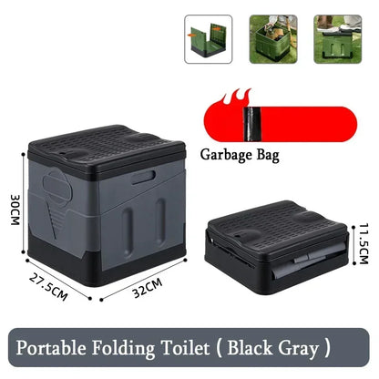 WC Portátil Plegable Multifunción | Baño de Camping Compacto y Resistente | Hasta 300 kg