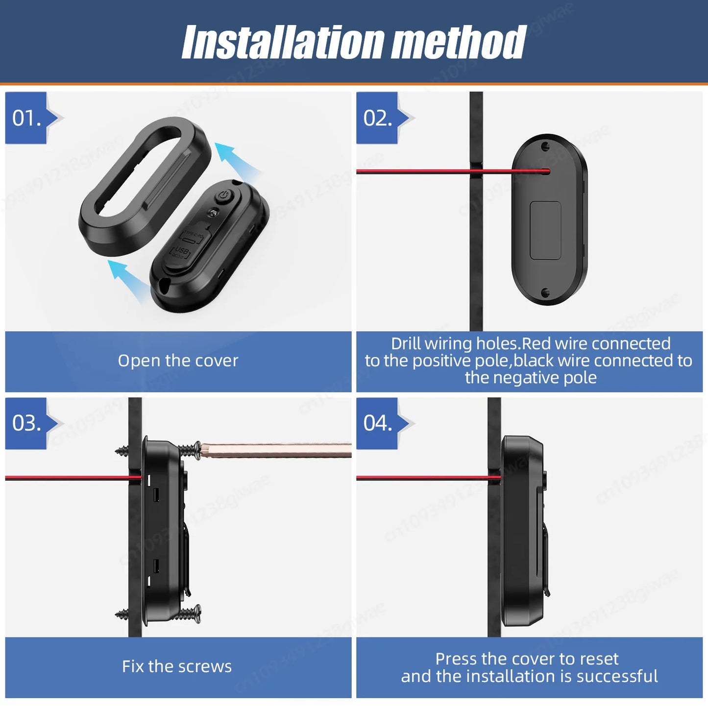 Cargador USB Empotrable 12–24V con 3 Puertos de Carga Rápida