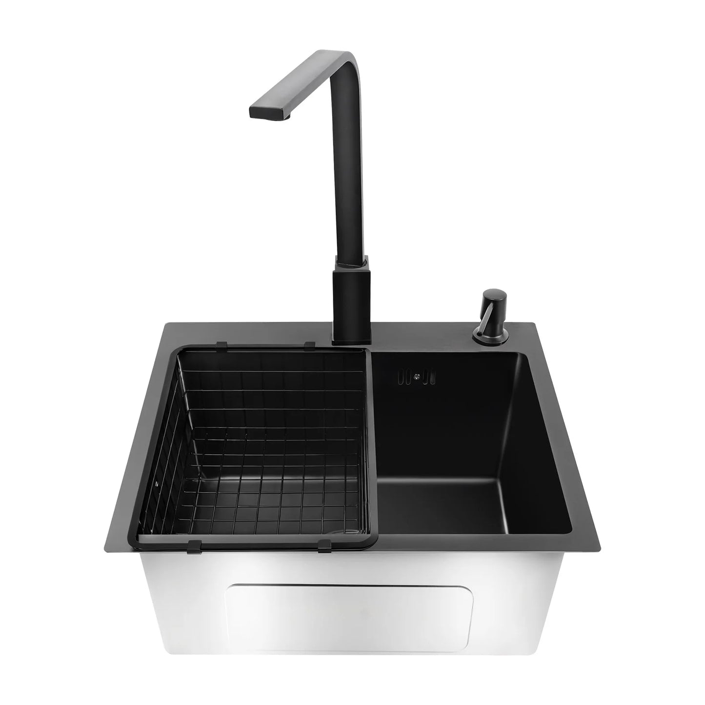 Évier de cuisine complet avec robinet pivotant à 360°