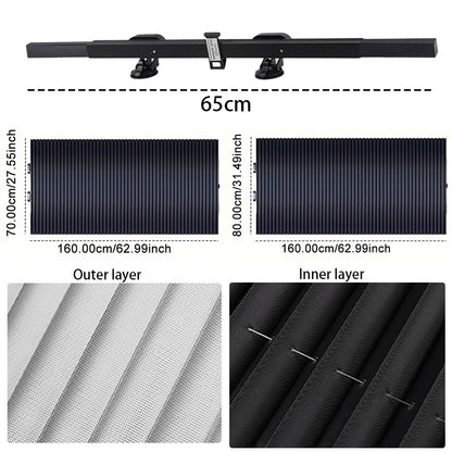 Parasol Retráctil para Parabrisas con Ventosas