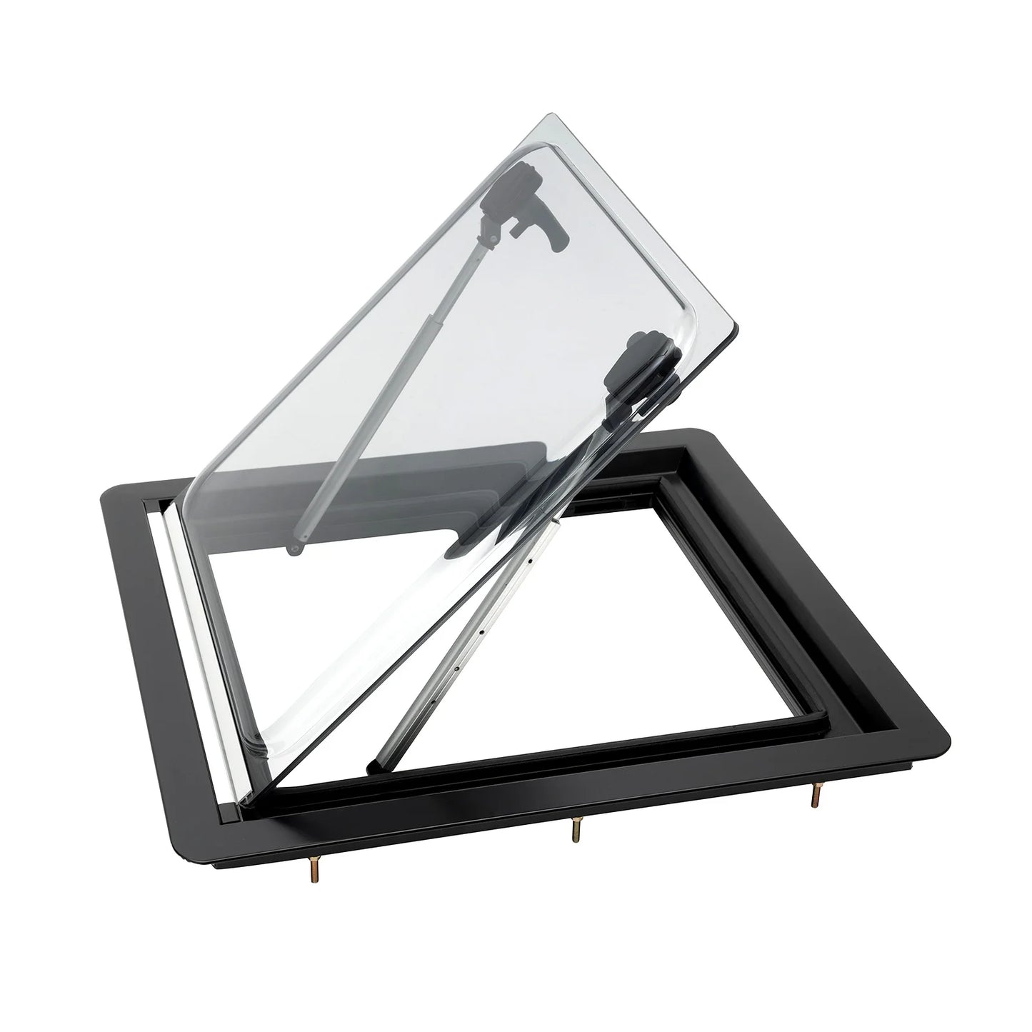 Fenêtre d'aération à ouverture par pression pour camping-car et caravane 450×500 mm