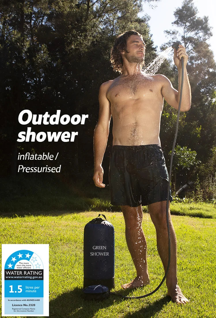 11L Pressure Camping Shower - Portable Bag Without Electricity (Durable PVC)