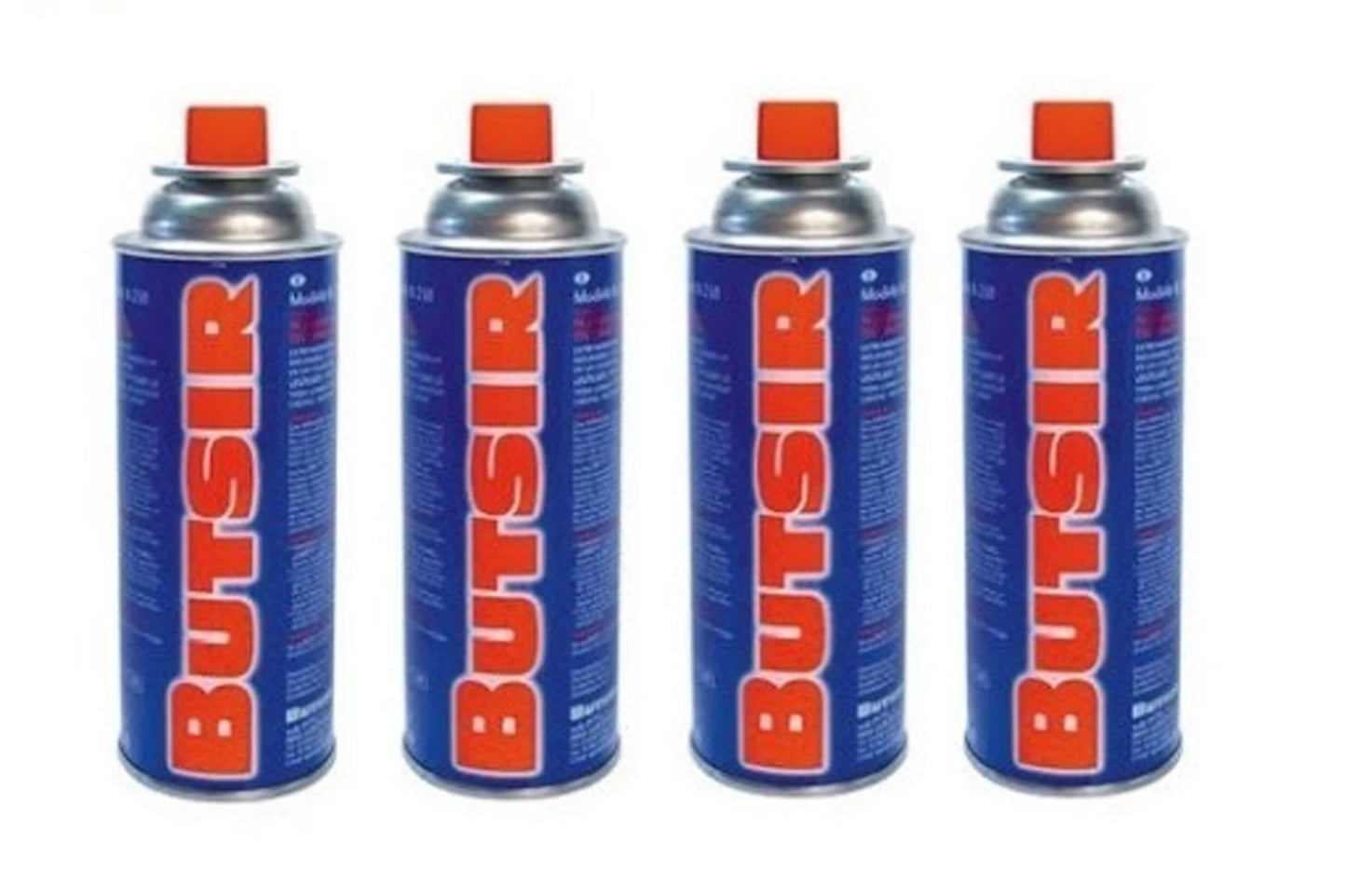 Cartuchos Gas Butano 227g - Pack 4 Unidades + Compatible Universal