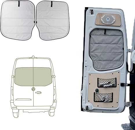 Mercedes-Benz NCV3 (años 2007 a 2018)- Cubiertas opacas magnéticas - gris frío