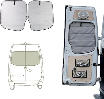 Mercedes-Benz NCV3 (años 2007 a 2018)- Cubiertas opacas magnéticas - gris frío