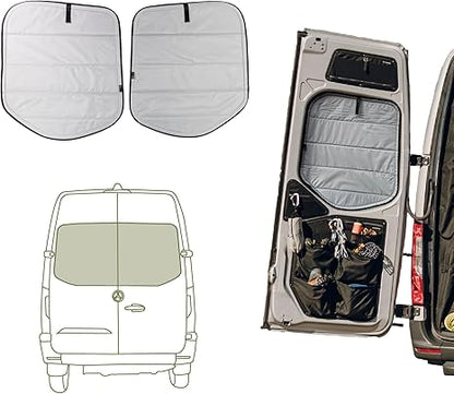 Mercedes-Benz NCV3 (años 2007 a 2018)- Cubiertas opacas magnéticas - gris frío