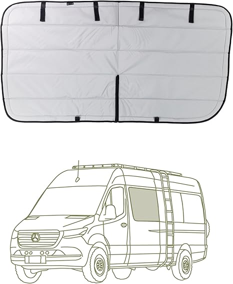 Mercedes-Benz NCV3 (años 2007 a 2018)- Cubiertas opacas magnéticas - gris frío
