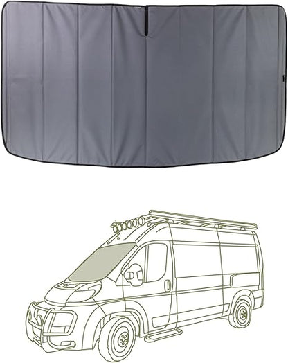RAM Promaster Van +2014 - 2026 - Cubierta aislante ventanas, gris carbón