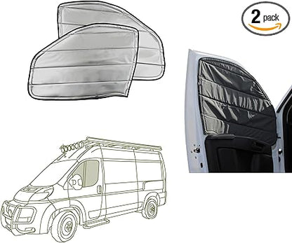 RAM Promaster Van +2014 - 2026 - Cubierta aislante ventanas, gris carbón