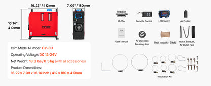 Calefactor Diesel Portátil 8kW