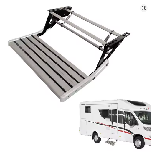 Escalón de entrada retráctil manual