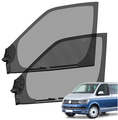VW T4 T5 T6 T6.1 T7 California 1990-2025 - Mosquitera para Puerta Delantera (par) 2 Piezas