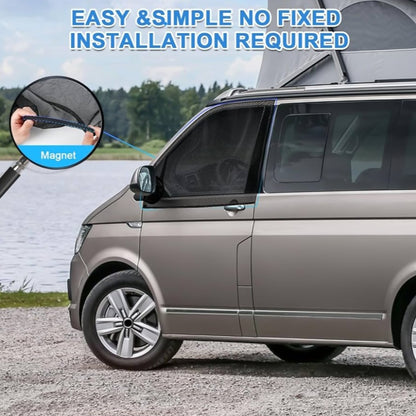VW T4 T5 T6 T6.1 T7 California 1990-2025 - Mosquitera para Puerta Delantera (par) 2 Piezas