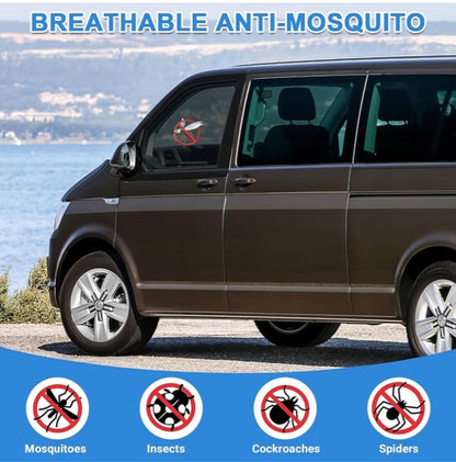 VW T4 T5 T6 T6.1 T7 California 1990-2025 - Mosquitera para Puerta Delantera (par) 2 Piezas